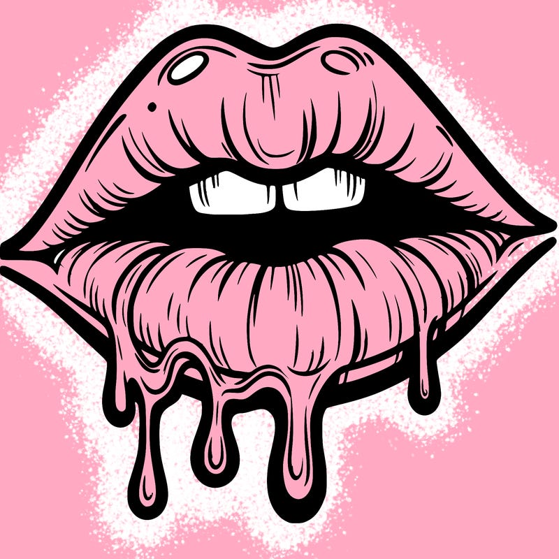 lips that look realistic and drip