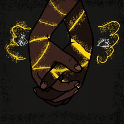 hands in shape of heart