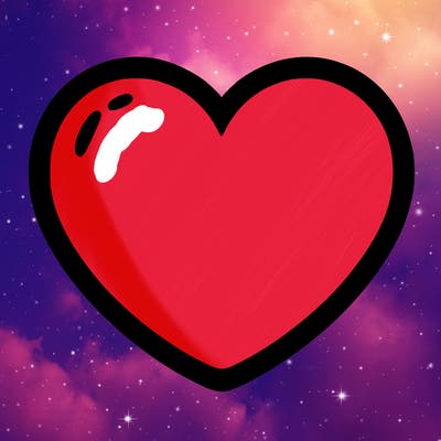 a blank heart