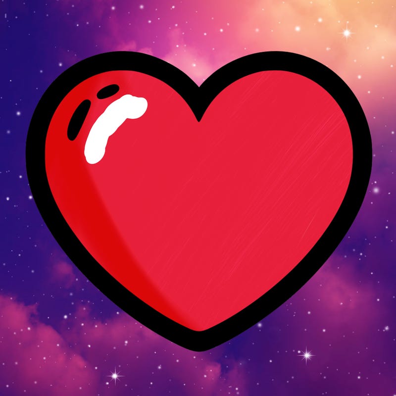 a blank heart