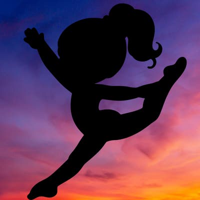 girl doing gymnastics