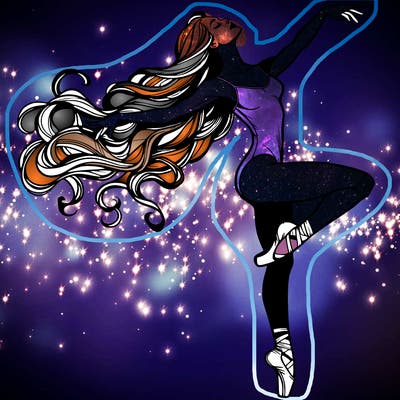 realistic woman dancer