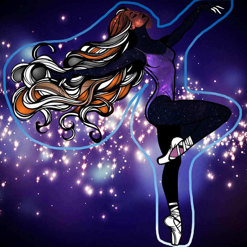 realistic woman dancer