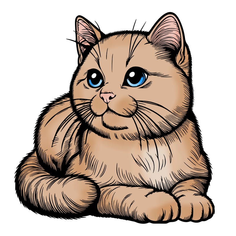 realistic cat