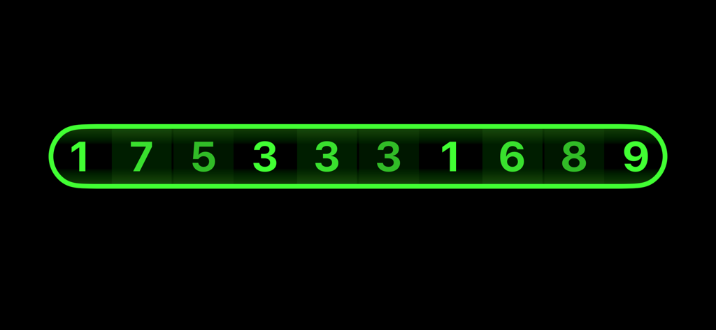 Unix Timer - Aplicativo Unix Timer exibindo um timestamp Unix ao vivo em um tema digital verde.