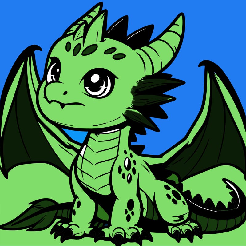 fierce baby night dragon
