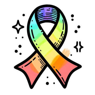 ribbon symbol of national breast cancer awareness month