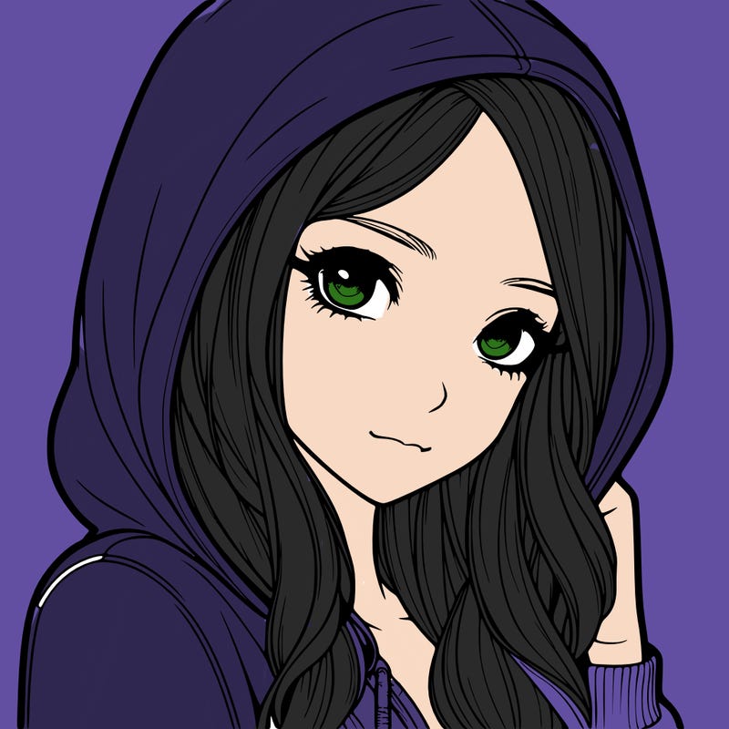 realistic adult girl with hoodie on