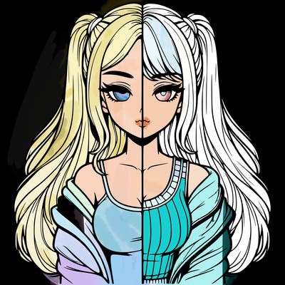 realistic girl split