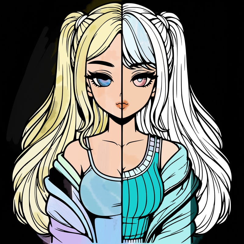 realistic girl split