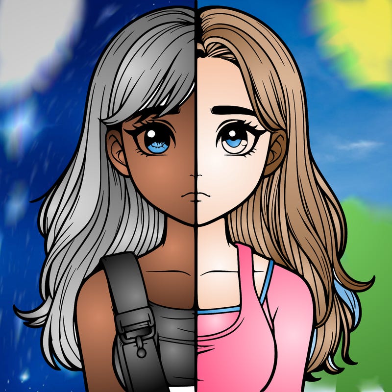 realistic girl split