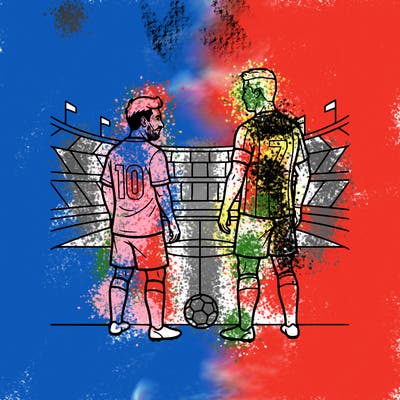 cristiano ronaldo and lionel messi the footballers