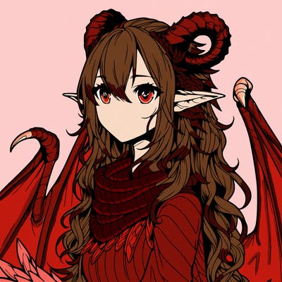 dragon girl realistic fantasy