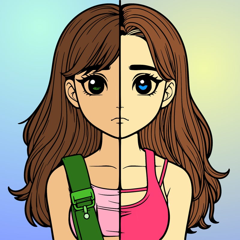 realistic girl split