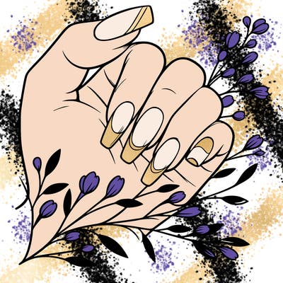 nails with french tip