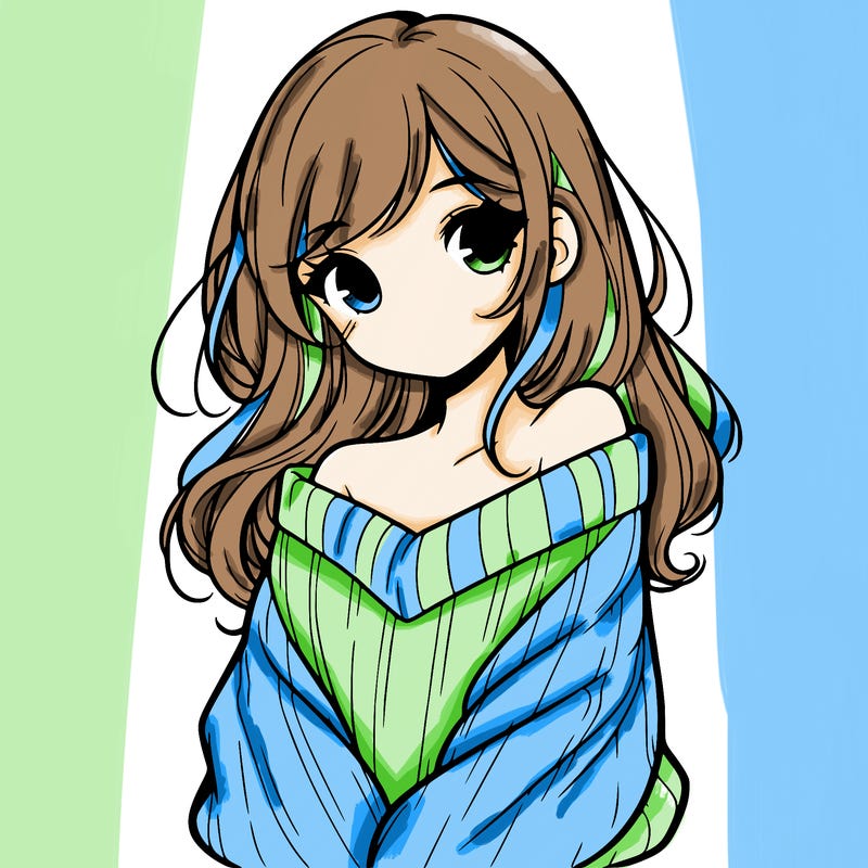 shy pretty girl wearing a sweater that is falling off one shoulder portrait