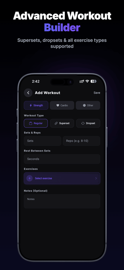 ProCoach: Fitness Coaching App - ProCoach app advanced workout builder interface for coaches to create custom fitness plans.