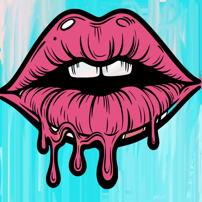 lips that look realistic and drip