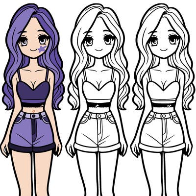 girl in a cute crop top