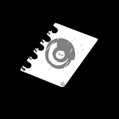 realistic blank notebook