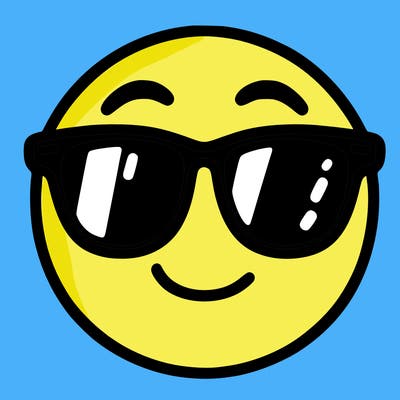 emoji with sunglasses