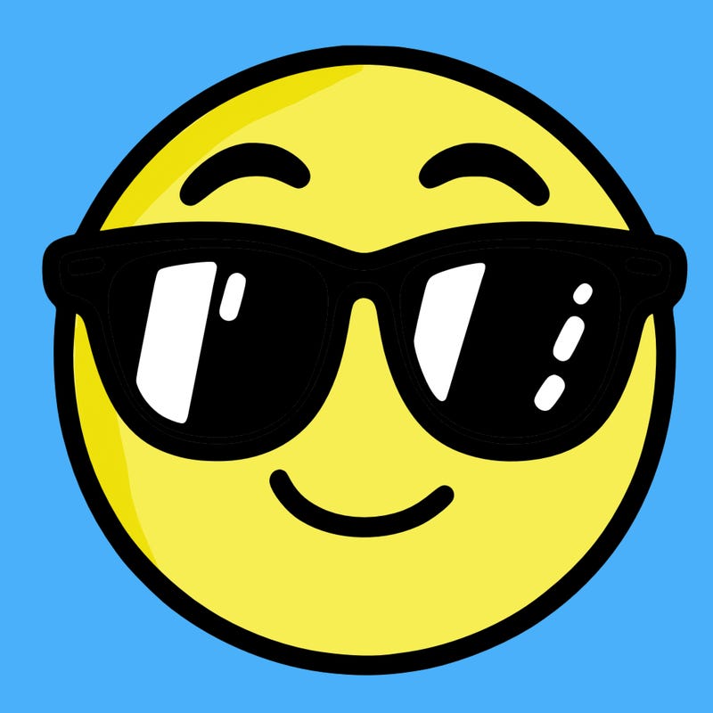 emoji with sunglasses