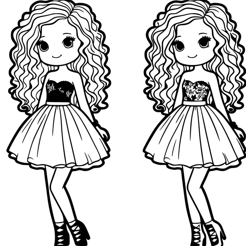 girl with curly hair in short cami dress at homecoming