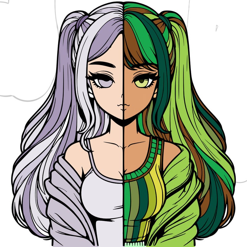 realistic girl split