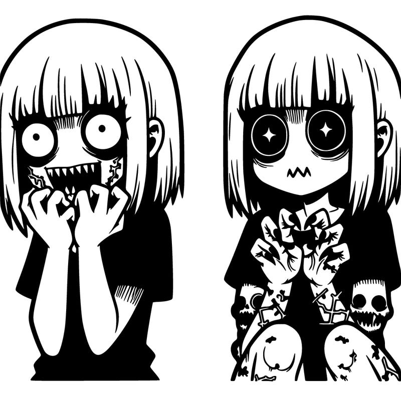 scary  girl manga