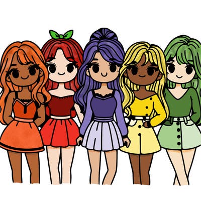five girls