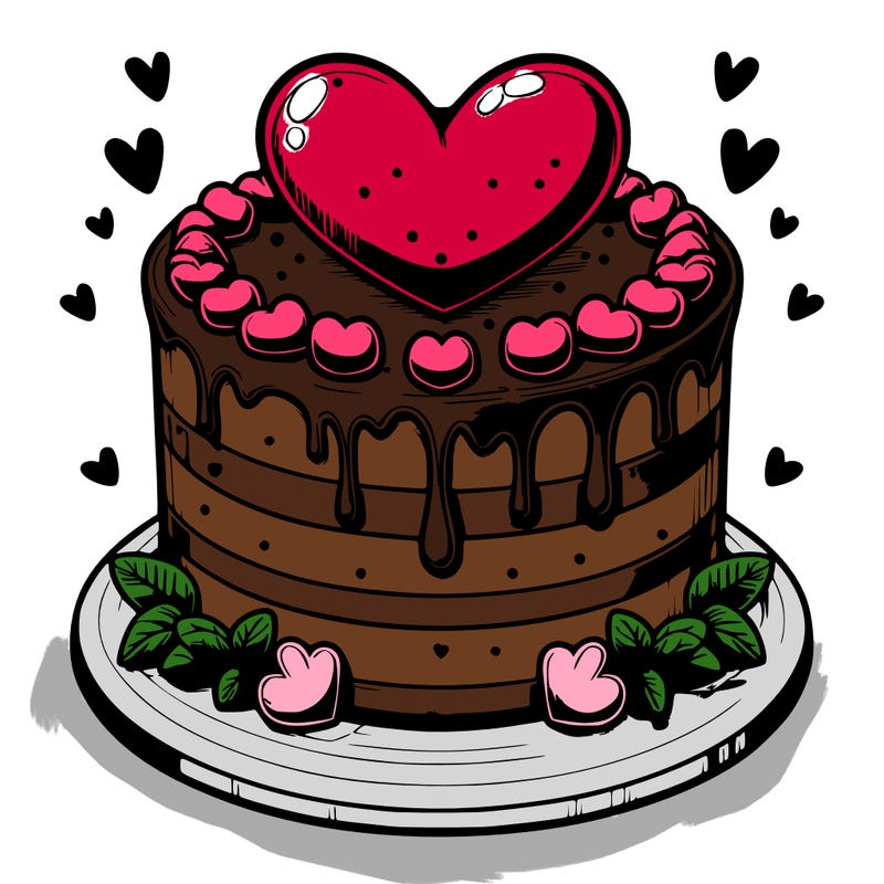 realistic heart cake