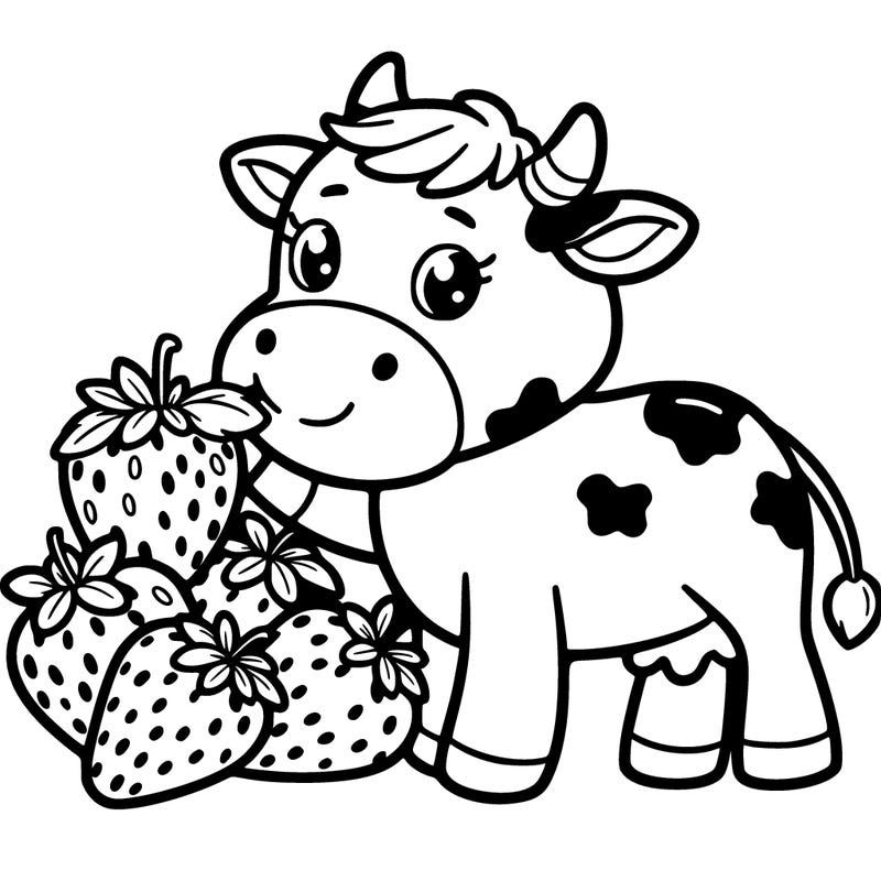 strawberry cow