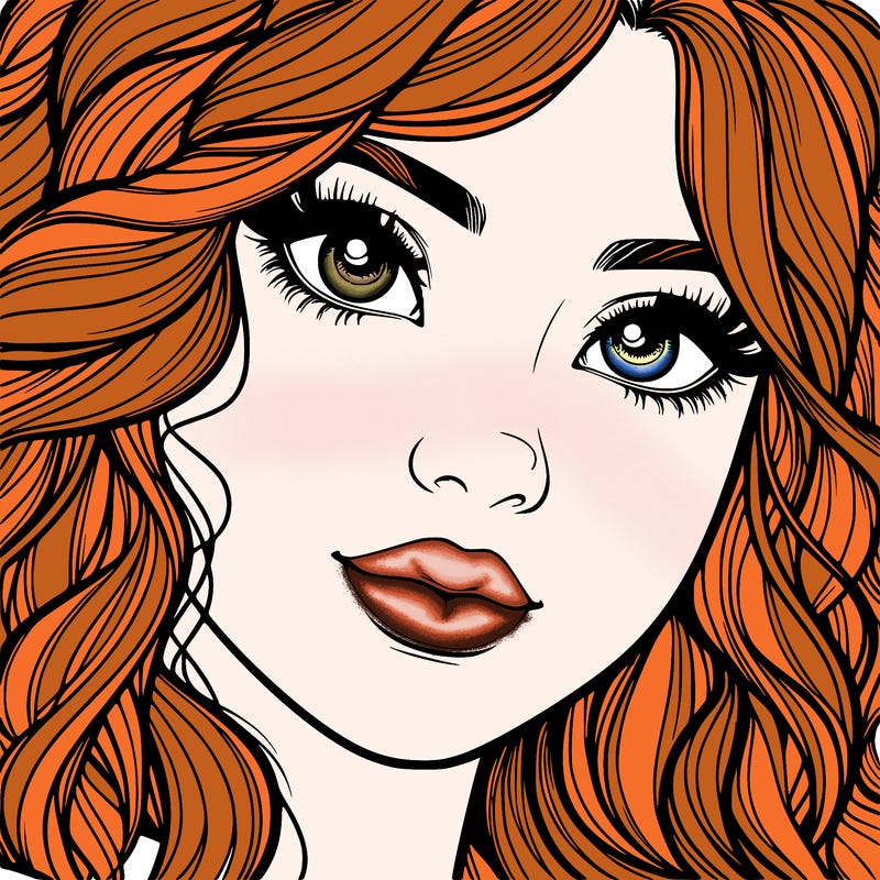 beautiful realistic girl close up to the camera with wavy hair,