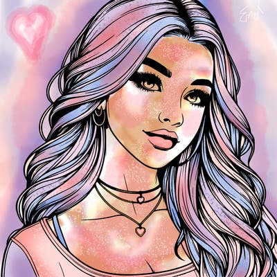 detailed realistic girl