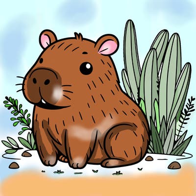 cute capybara