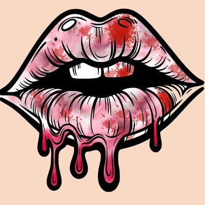 lips that look realistic and drip
