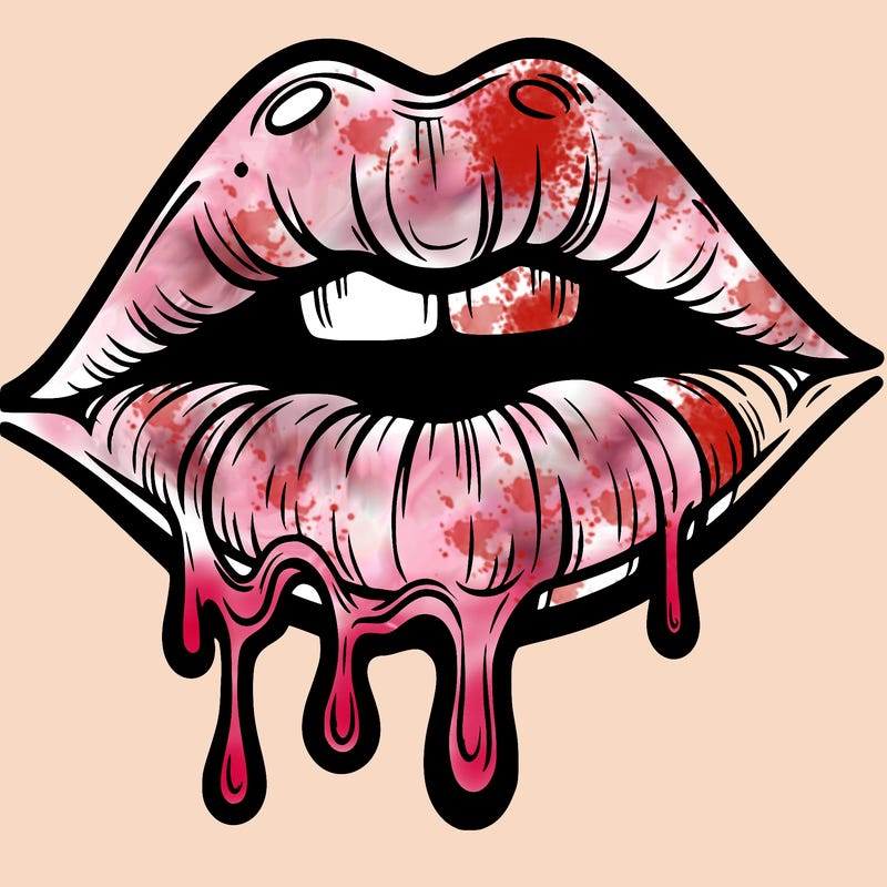 lips that look realistic and drip