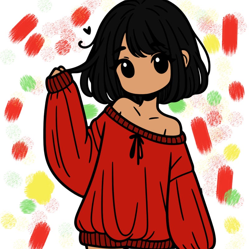 girl in baggy sweater hanging off her shoulder