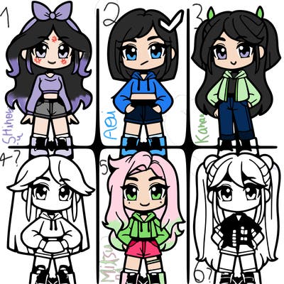 divisions into four girl