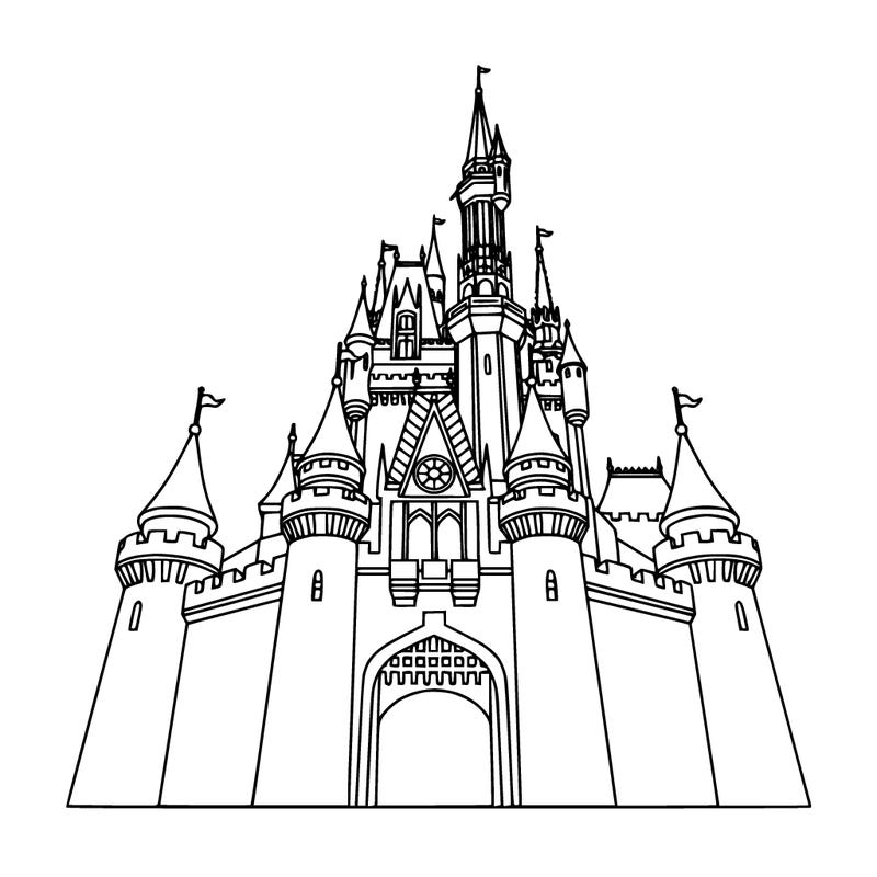 disney land their is a big castle