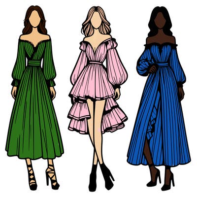 fashion models dresses