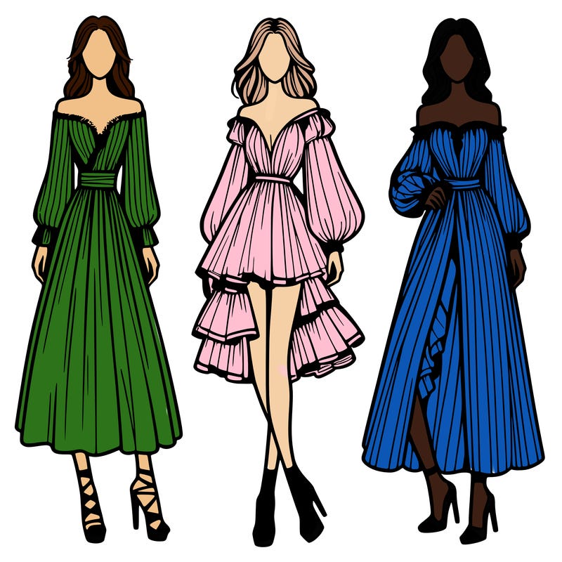 fashion models dresses