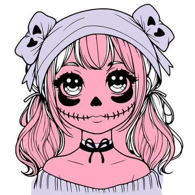 realistic girl halloween