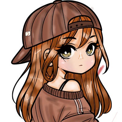 girl with a backward hat on