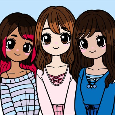 3 girls