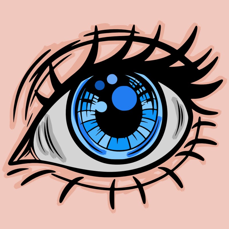 a eye