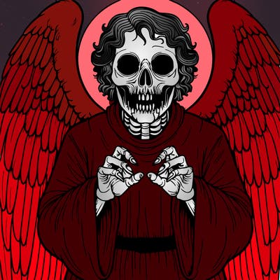 creepy biblically accurate angel realistic