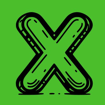 x logo