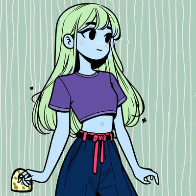 girl in a cute crop top