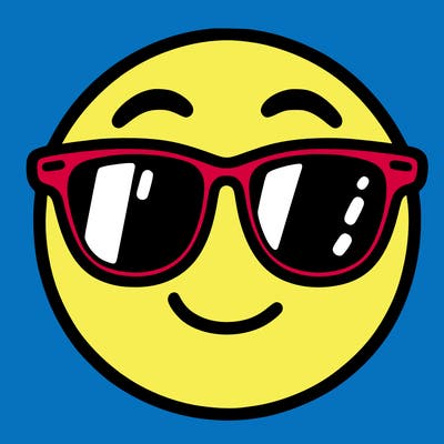 emoji with sunglasses